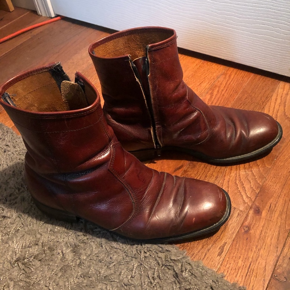 Vintage Goodyear Zip Up Boots.